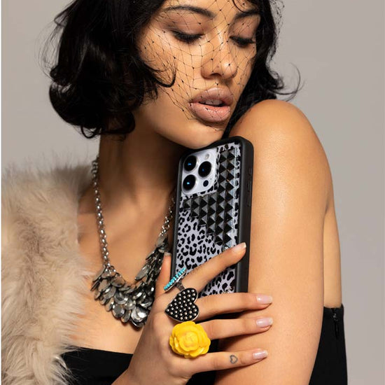 Lifestyle Image 06 Snow Meow Stud iPhone Case