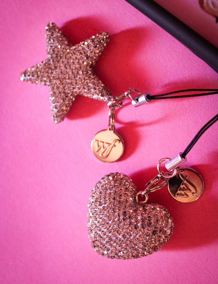 Rhinestone Heart Charm | White – Wildflower Cases