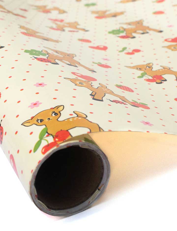 Supporting Image 07 Oh Deer and Red Gingham Hearts Gift Wrap - 2 pack