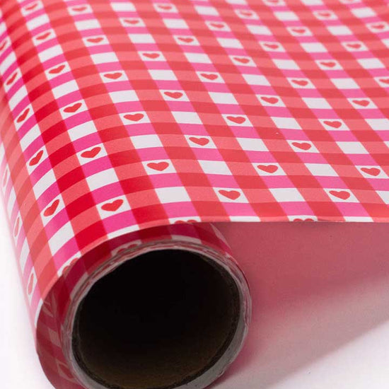 Supporting Image 08 Oh Deer and Red Gingham Hearts Gift Wrap - 2 pack