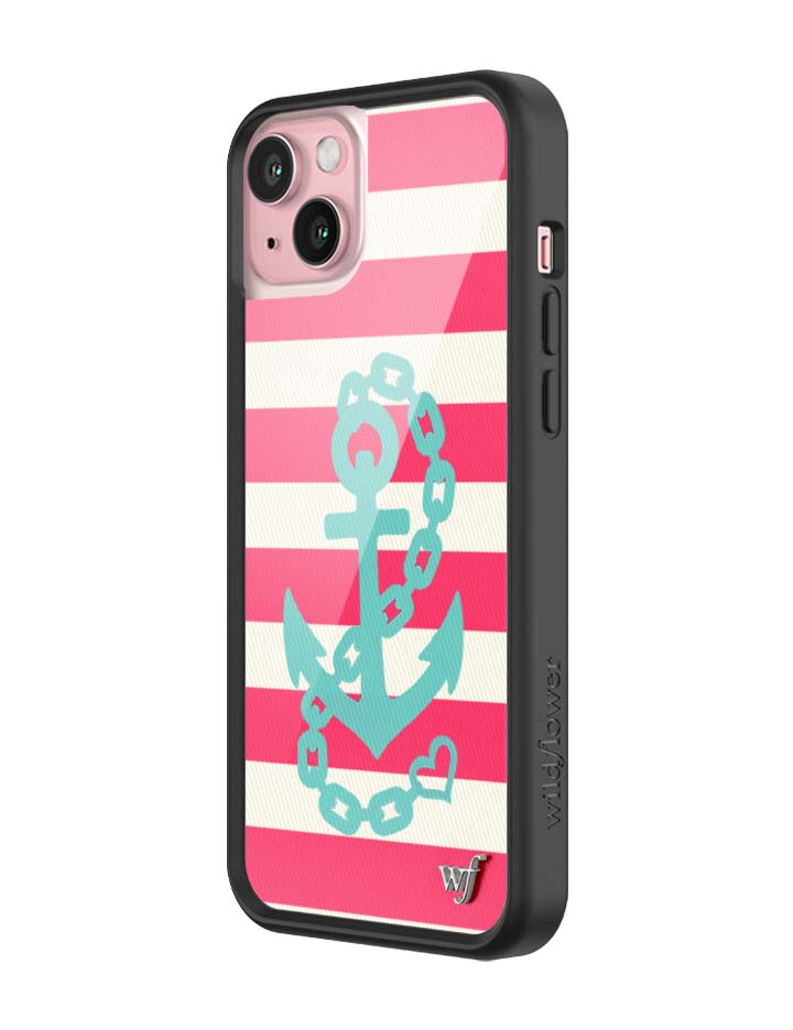 Wildflower iPhone case 15 Plus Ahoy Babe Sailing Cute