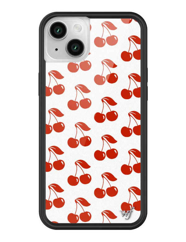 Wildflower iPhone case 14 Plus American Cherries Red Cute