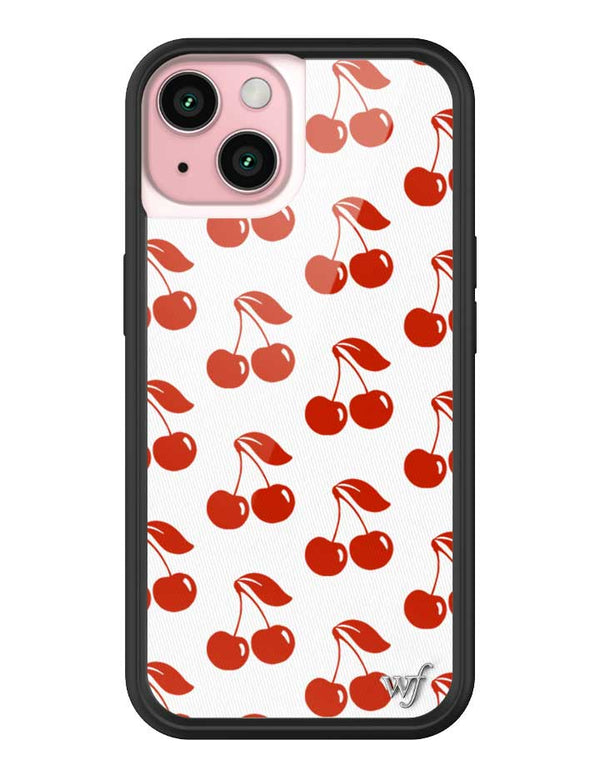 Wildflower iPhone case 15 American Cherries Red Cute