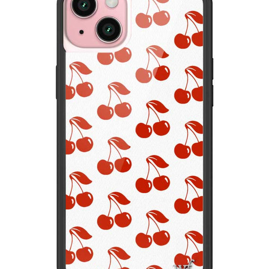 Wildflower iPhone case 15 Plus American Cherries Red Cute