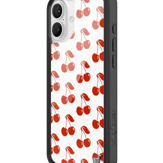Wildflower iPhone case 16 Plus American Cherries Red Cute