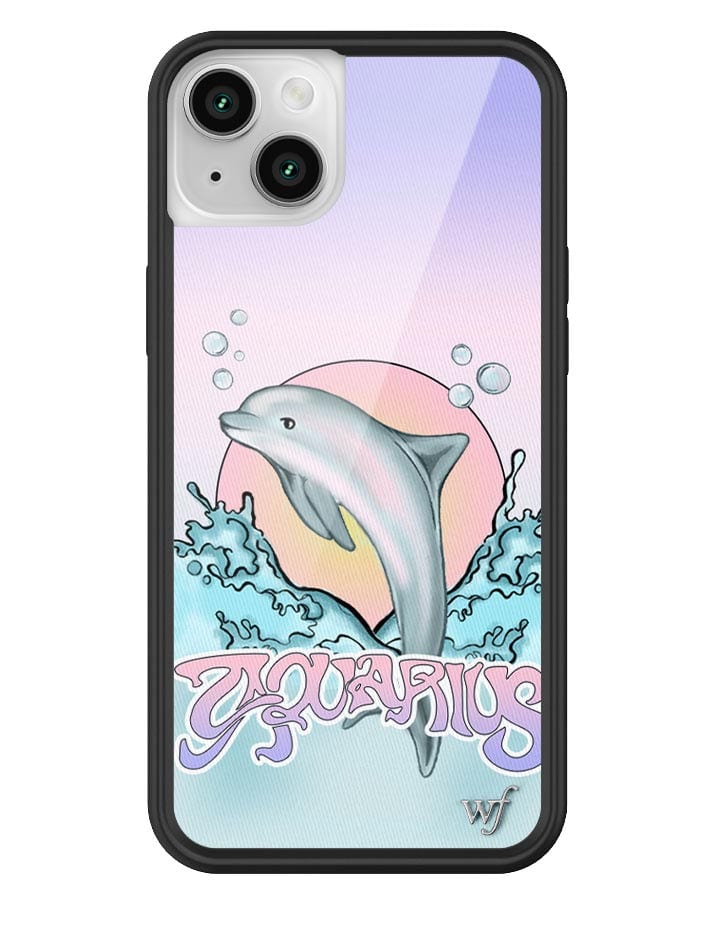wildflower aquarius iphone 14 plus case