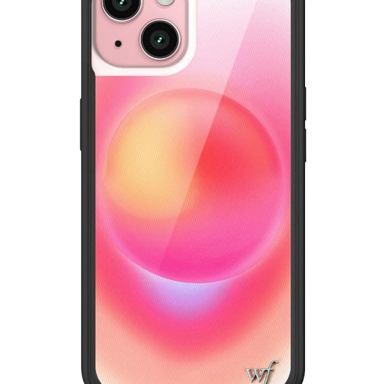 wildflower hot pink aura iphone 15 case