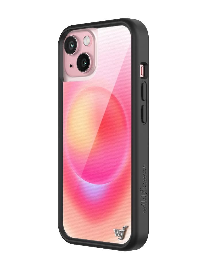 Wildflower Hot Pink Aura iPhone 15 Case