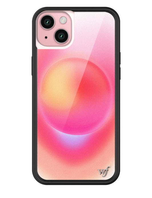 wildflower hot pink aura iphone 15plus case