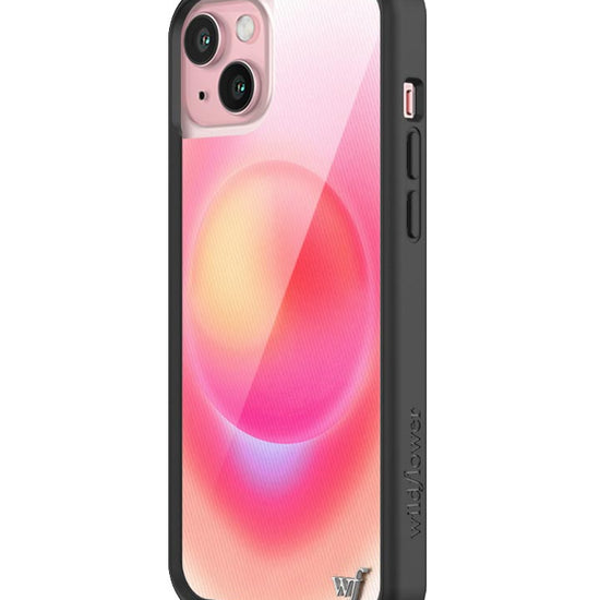 wildflower hot pink aura iphone 15plus case
