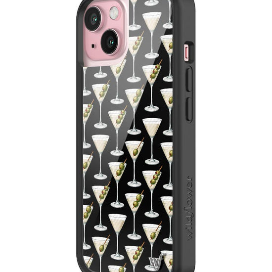 Wildflower iPhone case 15 Ashtin Earle Olives Black Cute