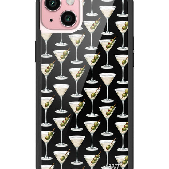 Wildflower iPhone case 15 Plus Ashtin Earle Olives Black Cute