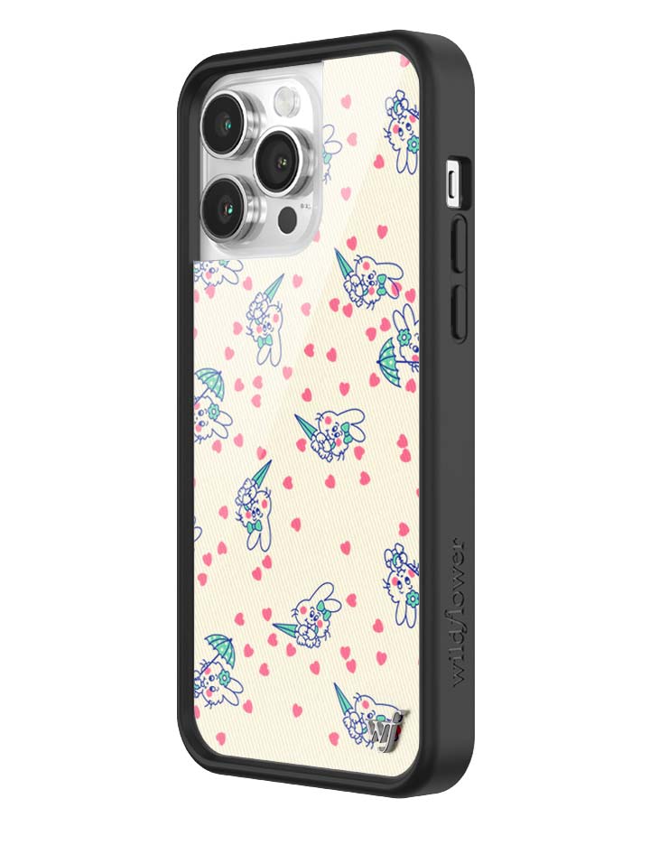 Wildflower iPhone case 14 Pro Max Ashley Williams Bunny Baby Cream Pink Cute