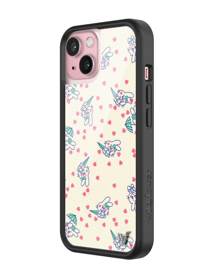 Wildflower iPhone case 15 Ashley Williams Bunny Baby Cream Pink Cute