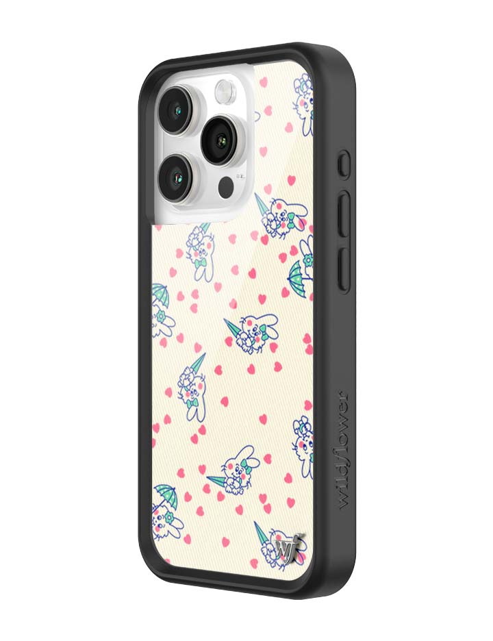 Wildflower iPhone case 15 Pro Ashley Williams Bunny Baby Cream Pink Cute