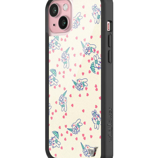 Wildflower iPhone case 15 Plus Ashley Williams Bunny Baby Cream Pink Cute