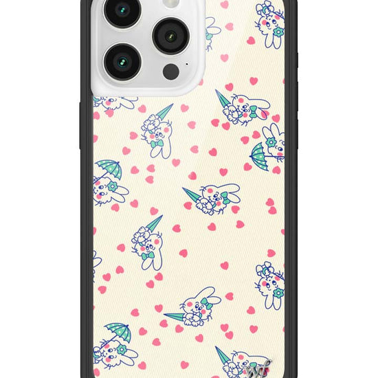 Wildflower iPhone case 15 Pro Max Ashley Williams Bunny Baby Cream Pink Cute