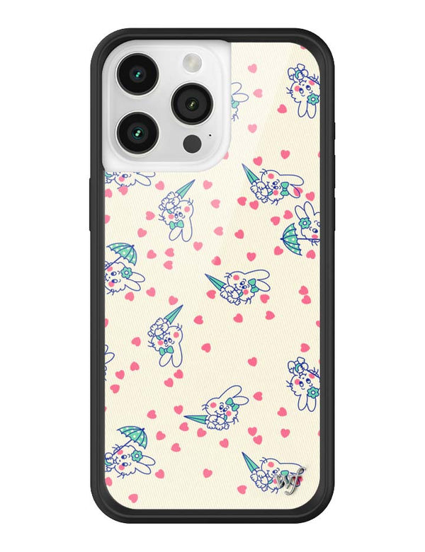 Wildflower iPhone case 15 Pro Max Ashley Williams Bunny Baby Cream Pink Cute