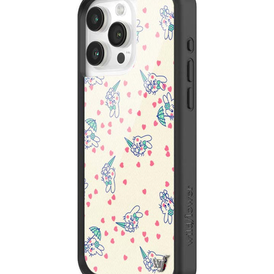 Wildflower iPhone case 15 Pro Max Ashley Williams Bunny Baby Cream Pink Cute