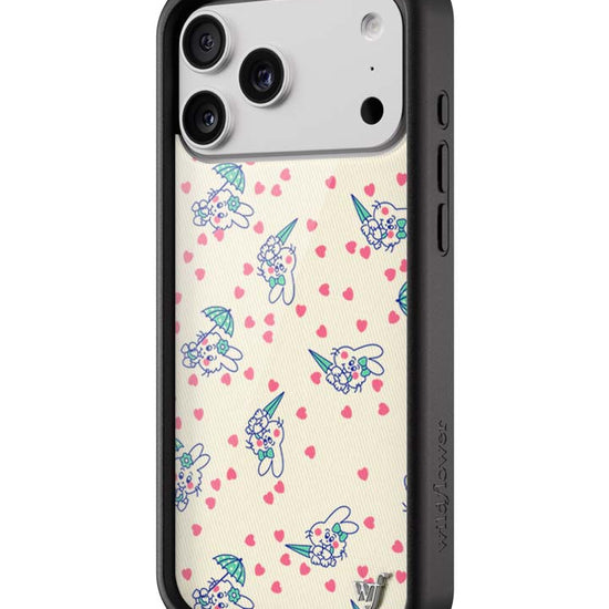 Wildflower iPhone case 18 Pro Max Ashley Williams Bunny Baby Cream Pink Cute