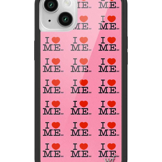 Wildflower iPhone case 13 I Heart Me Red Pink Cute