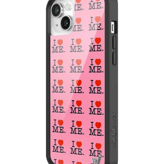 Wildflower iPhone case 13 I Heart Me Red Pink Cute