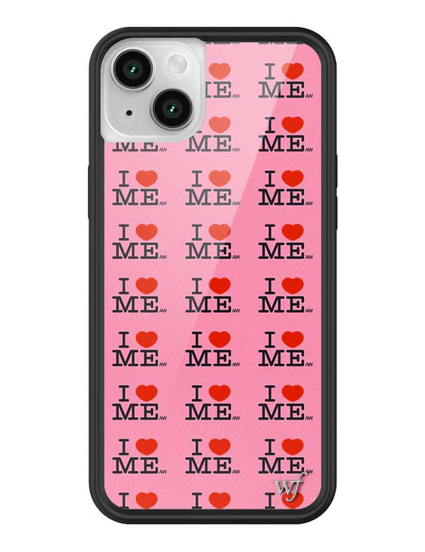 Wildflower iPhone case 14 Plus I Heart Me Red Pink Cute