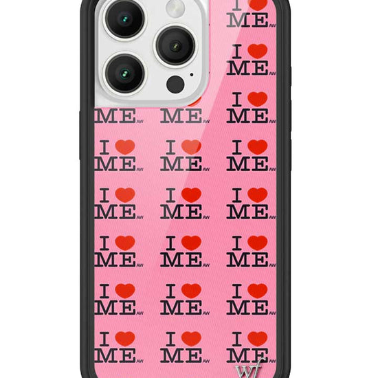 Wildflower iPhone case 16 Pro I Heart Me Red Pink Cute