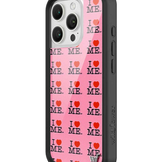 Wildflower iPhone case 16 Pro I Heart Me Red Pink Cute