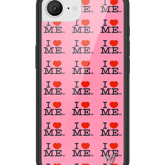Wildflower iPhone case 16e I Heart Me Red Pink Cute