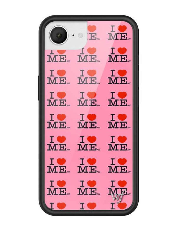 Wildflower iPhone case 16e I Heart Me Red Pink Cute