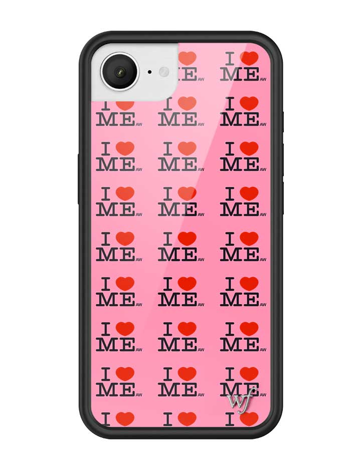 Wildflower iPhone case 16e I Heart Me Red Pink Cute