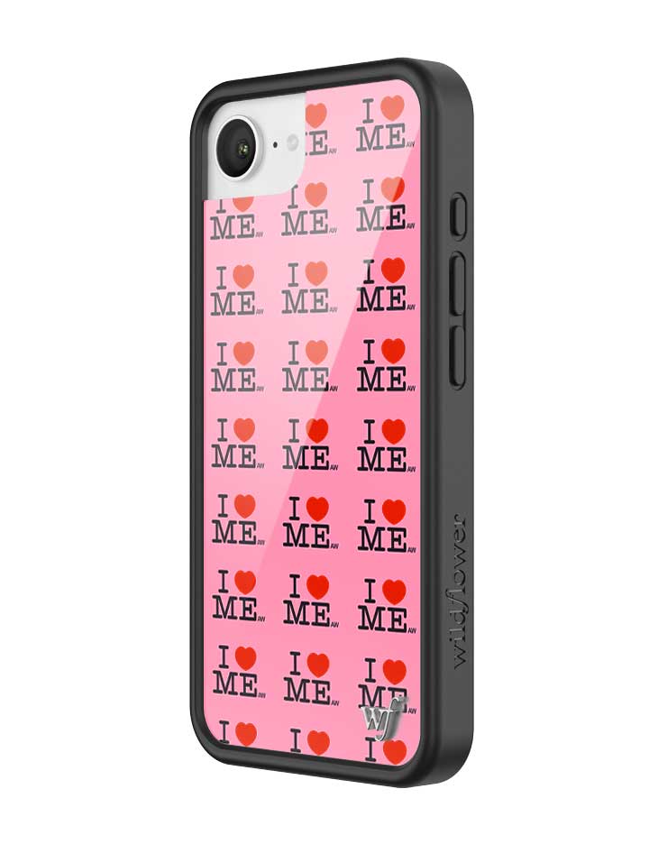 Wildflower iPhone case 16e I Heart Me Red Pink Cute