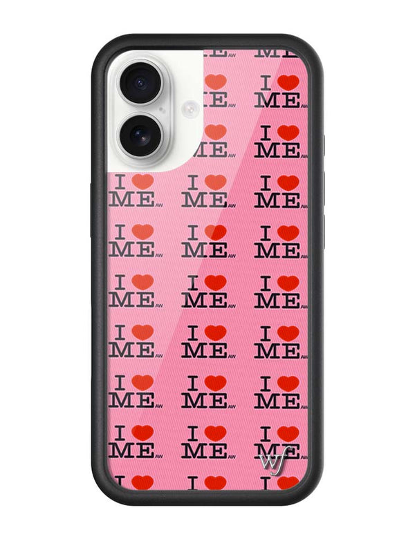 Wildflower iPhone case 17 I Heart Me Red Pink Cute