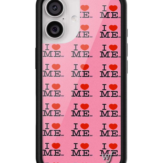 Wildflower iPhone case 17 I Heart Me Red Pink Cute