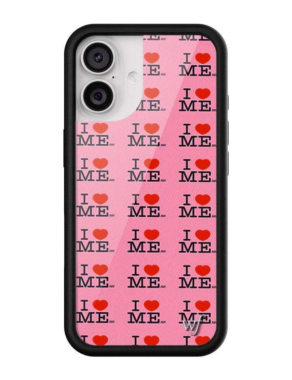 Wildflower iPhone case 17 I Heart Me Red Pink Cute