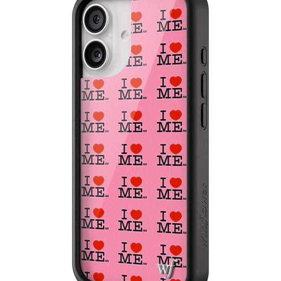 Wildflower iPhone case 17 I Heart Me Red Pink Cute