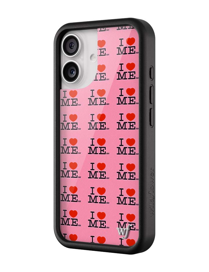 Wildflower iPhone case 17 I Heart Me Red Pink Cute