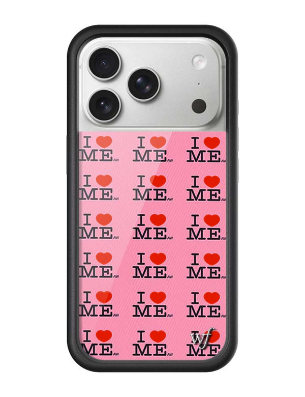 Wildflower iPhone case 17 Pro I Heart Me Red Pink Cute