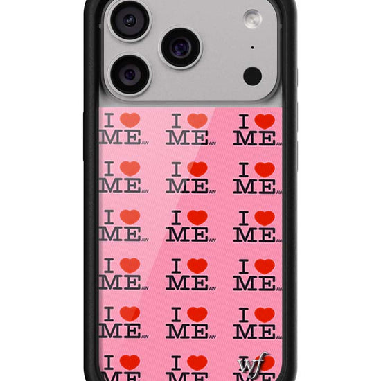 Wildflower iPhone case 17 Pro I Heart Me Red Pink Cute