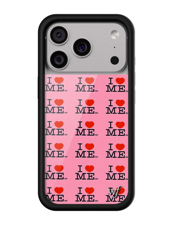 Wildflower iPhone case 17 Pro I Heart Me Red Pink Cute