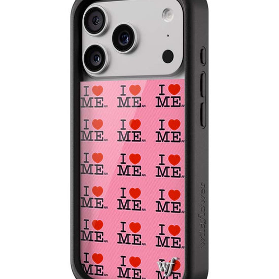 Wildflower iPhone case 17 Pro I Heart Me Red Pink Cute