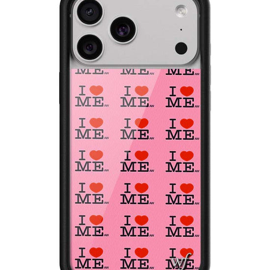 Wildflower iPhone case 17 Pro Max I Heart Me Red Pink Cute