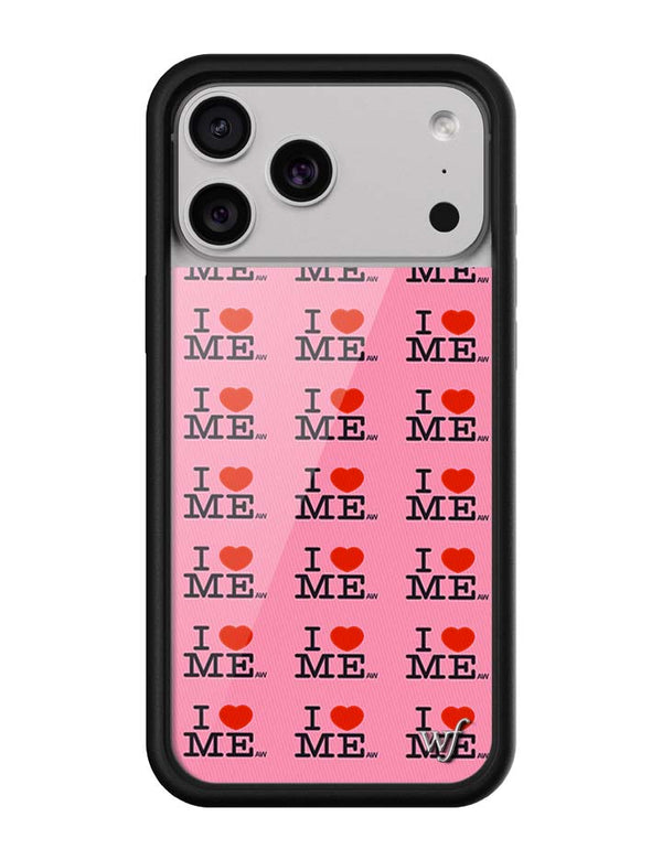 Wildflower iPhone case 17 Pro Max I Heart Me Red Pink Cute