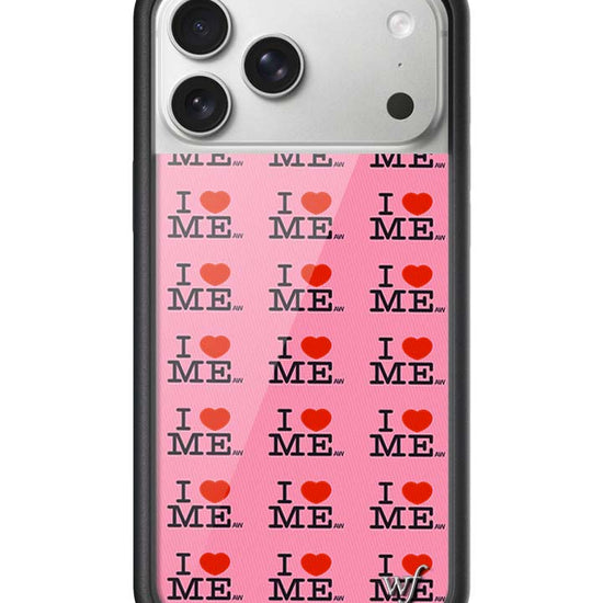 Wildflower iPhone case 17 Pro Max I Heart Me Red Pink Cute