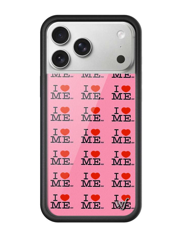 Wildflower iPhone case 17 Pro Max I Heart Me Red Pink Cute