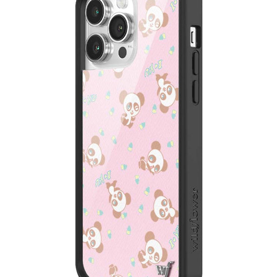 Wildflower iPhone case 14 Pro Max Ashley Williams Panda Pink Cute