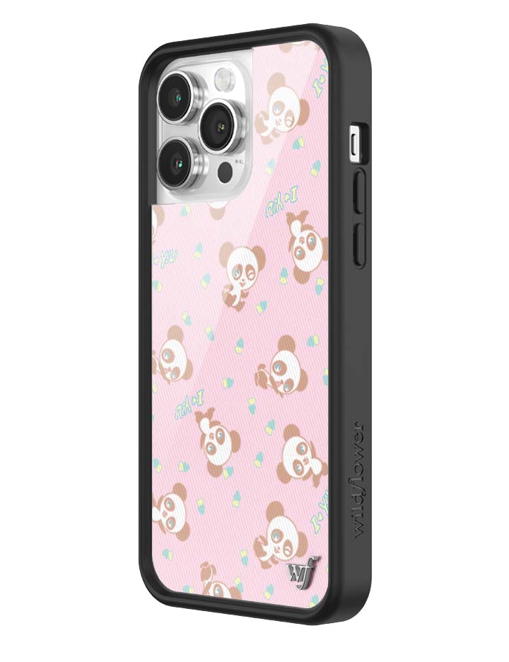 Wildflower iPhone case 14 Pro Max Ashley Williams Panda Pink Cute