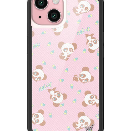 Wildflower iPhone case 15 Ashley Williams Panda Pink Cute