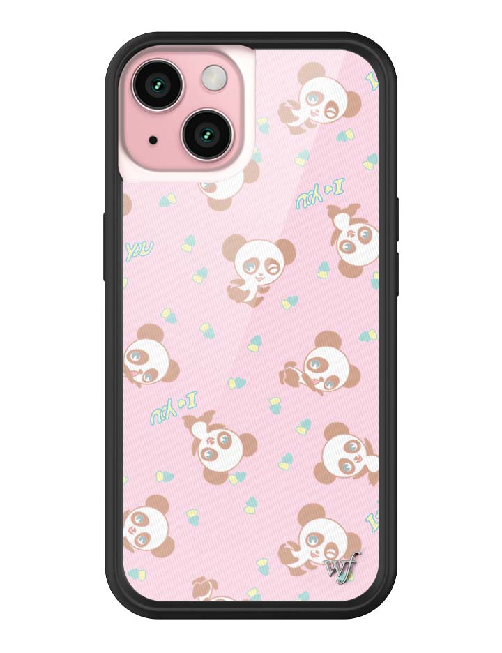 Wildflower iPhone case 15 Ashley Williams Panda Pink Cute